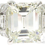 Platinum Emerald Diamond Ring 61587 - Image 5