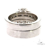 Platinum Engagement Ring Set 68941 - Image 5