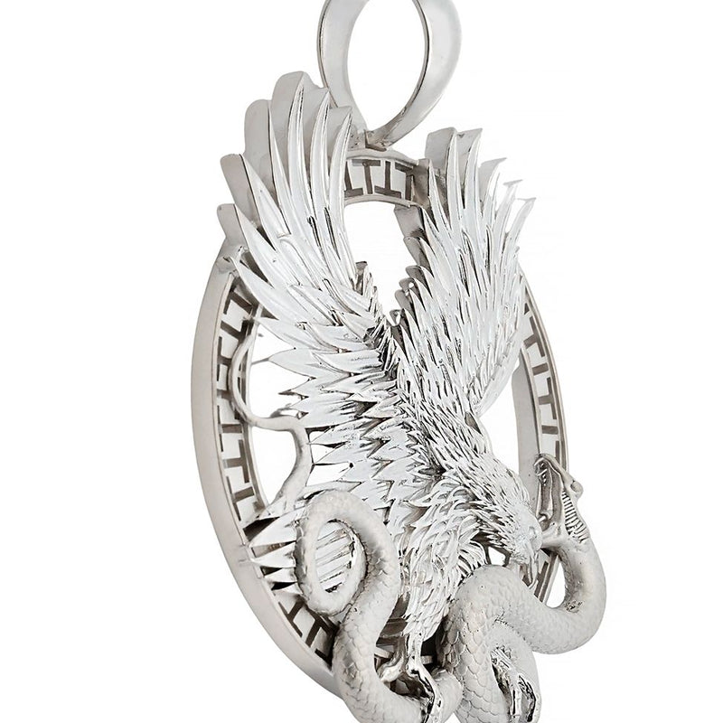 Predator Triumph Eagle Over the Serpent Pendant .999 Silver 70746 - Image 4