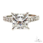 Princess Cut Diamond Engagement Ring Set 68836 - Image 2