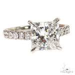 Princess Cut Diamond Engagement Ring Set 68836 - Image 3