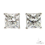Princess Cut Stud Earrings 68757 - Image 1