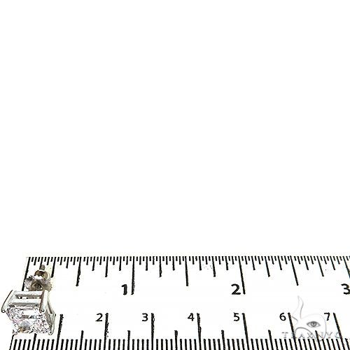 Princess Cut Stud Earrings 68757 - Image 5