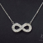 Diamond Ribbon Eternity Necklace 35257 - Image 10