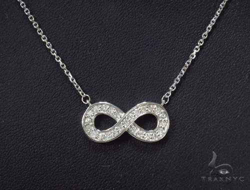 Diamond Ribbon Eternity Necklace 35257 - Image 10