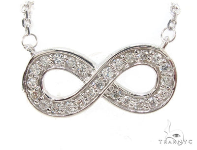 Diamond Ribbon Eternity Necklace 35257 - Image 1