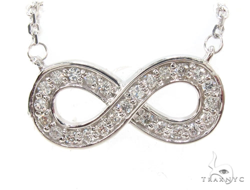 Diamond Ribbon Eternity Necklace 35257 - Image 1