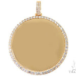 14K Gold Customizable Photo Pendant 2.5 inches 64680 - Image 1