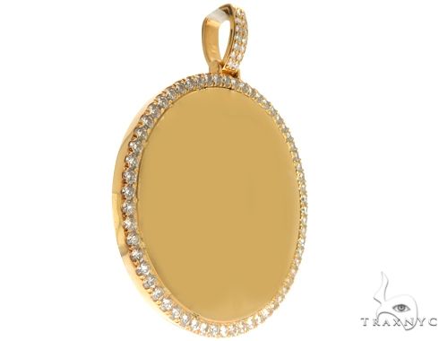 14K Gold Customizable Photo Pendant 2.5 inches 64680 - Image 2