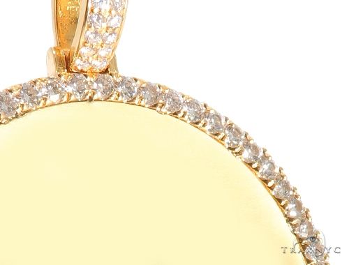 14K Gold Customizable Photo Pendant 2.5 inches 64680 - Image 4