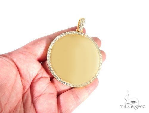 14K Gold Customizable Photo Pendant 2.5 inches 64680 - Image 5