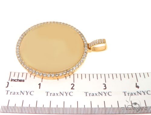 14K Gold Customizable Photo Pendant 2.5 inches 64680 - Image 6