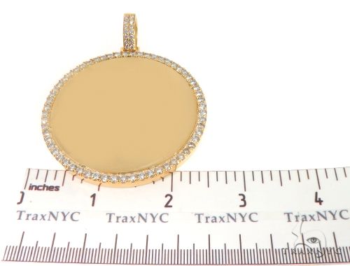 14K Gold Customizable Photo Pendant 2.5 inches 64680 - Image 7