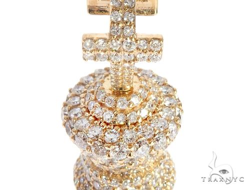 14K Yellow Gold Chess Piece Dimond Pendant 65743 - Image 4