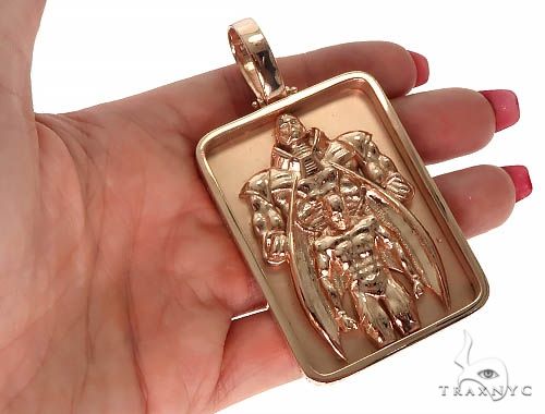 Custom Made 14K Rose Gold Apocalypse Pendant 66178 - Image 6