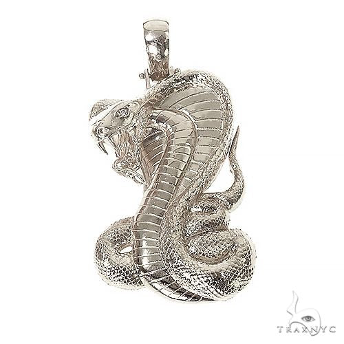 Silver Cobra Pendant 67269 - Image 1