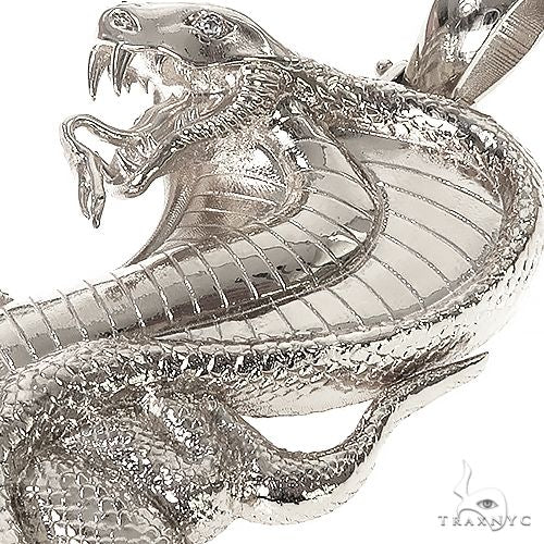 Silver Cobra Pendant 67269 - Image 3