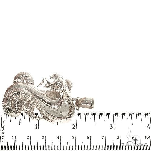 Silver Cobra Pendant 67269 - Image 5