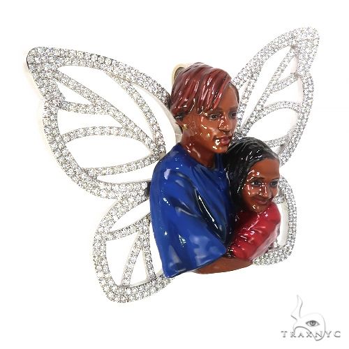 Custom Made 3D Memorial Pendant 67341 - Image 2