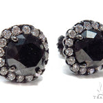 Prong Black Diamond Earrings 41185 - Image 2