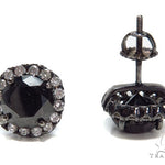 Prong Black Diamond Earrings 41185 - Image 3