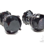 Prong Black Diamond Earrings 43159 - Image 2
