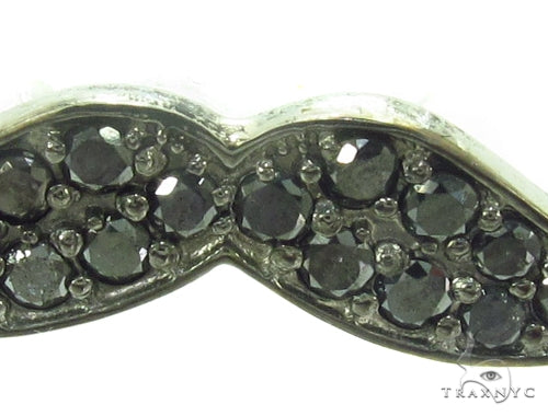 Prong Black Diamond Mustache Necklace 35266 - Image 3