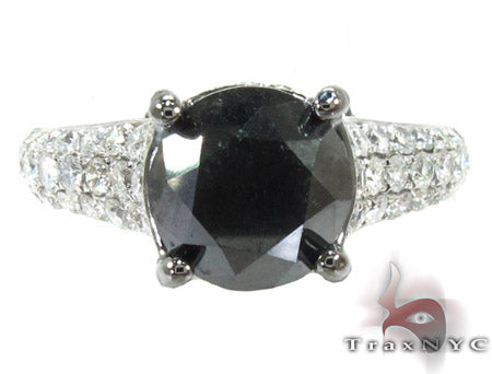 Prong Black Diamond Ring 27569 - Image 2