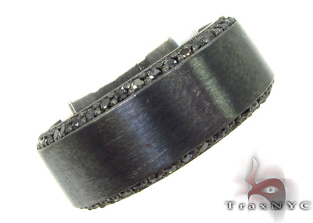 Prong Black Diamond Silver Ring 31700 - Image 1