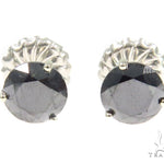 Prong Black Diamond Stud Earrings 44528 - Image 1