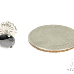 Prong Black Diamond Stud Earrings 44528 - Image 4