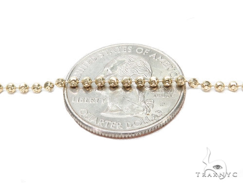 Prong Diamond 24k Gold Pendant Bar Moon Cut Chain 42206 - Image 7