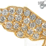 18K Gold Prong Diamond Angel Pendant 34693 - Image 3