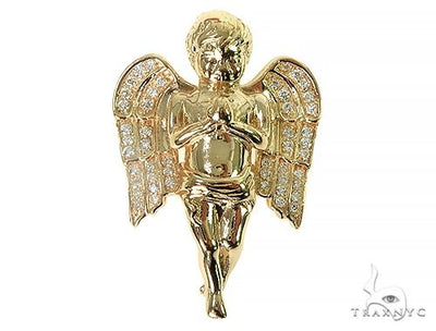 Prong Diamond Angel Pendant 36952 - Image 1
