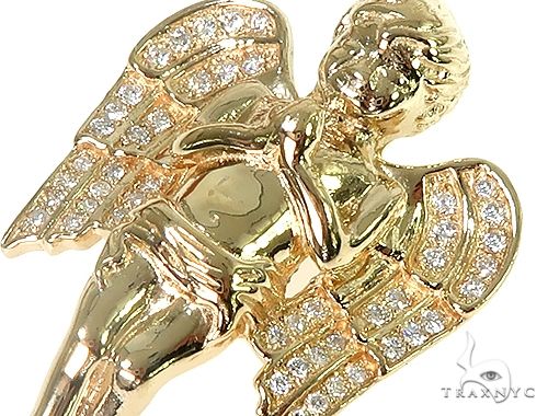 Prong Diamond Angel Pendant 36952 - Image 4