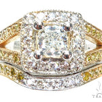 Prong Diamond Wedding Ring Set 41578 - Image 3