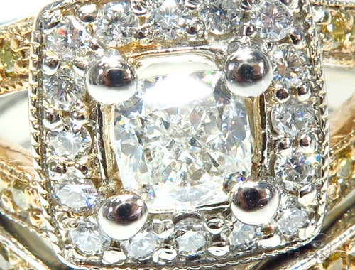 Prong Diamond Wedding Ring Set 41578 - Image 4