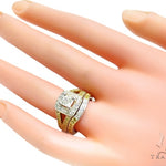 Prong Diamond Wedding Ring Set 41578 - Image 8