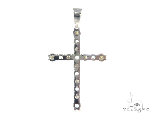 Prong Diamond Aquamarine Cross 44532 - Image 3
