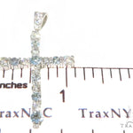 Prong Diamond Aquamarine Cross 44532 - Image 5