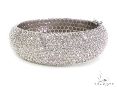 Prong Diamond Bangle Bracelet 36899 - Image 1