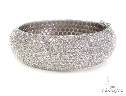 Prong Diamond Bangle Bracelet 36899 - Image 1