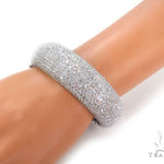 Prong Diamond Bangle Bracelet 36899 - Image 7