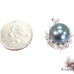 Prong Diamond Black Pearl Pendant 32066 - Image 6