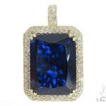 Prong Diamond Blue Fancy Pendant 49017 - Image 1