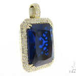 Prong Diamond Blue Fancy Pendant 49017 - Image 2