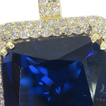 Prong Diamond Blue Fancy Pendant 49017 - Image 3
