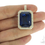 Prong Diamond Blue Fancy Pendant 49017 - Image 6