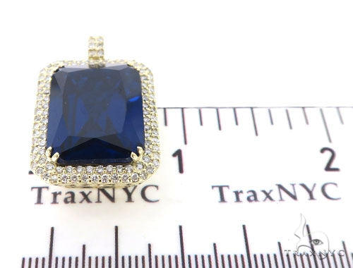 Prong Diamond Blue Fancy Pendant 49017 - Image 7
