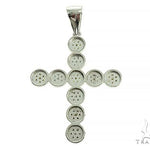 Prong Diamond Canary Cross Pendant 66046 - Image 3